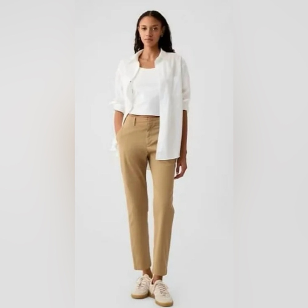 GAP Tan Slim Ankle Pants